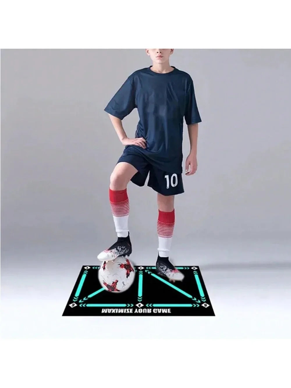 Mat de fútbol para practicar control de balón individual