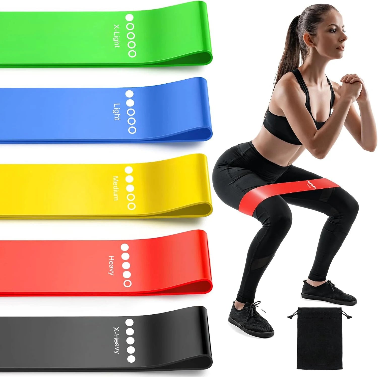 Bandas de resistencia TPE para entrenamiento de fútbol
