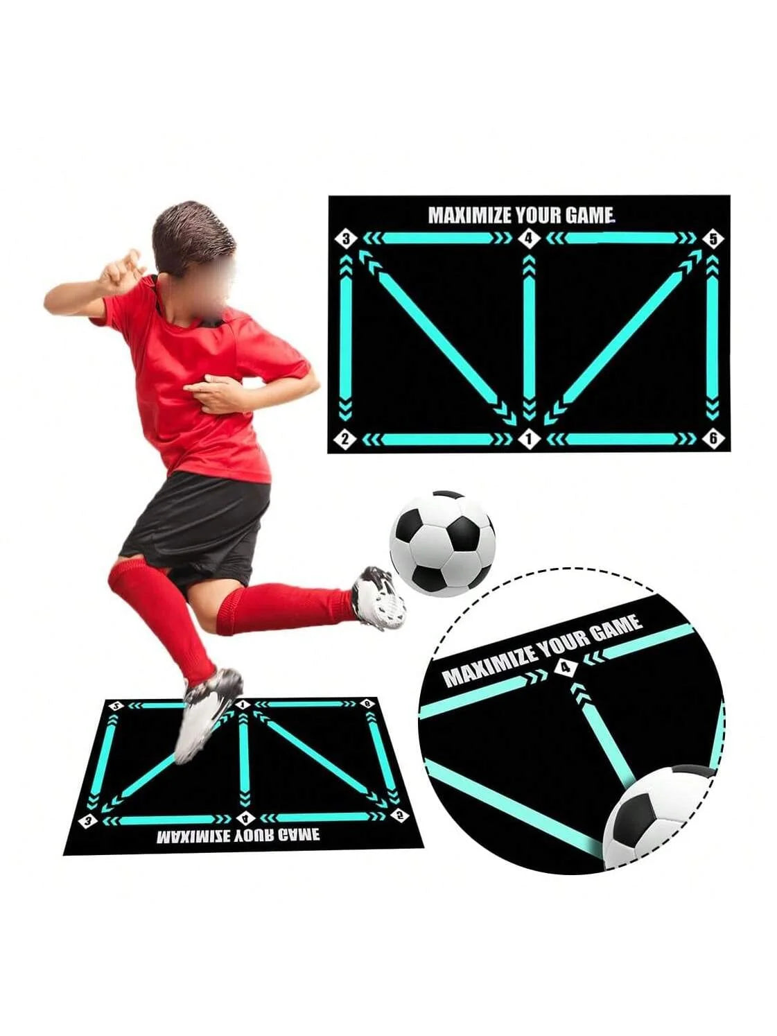 Mat técnico para futbolistas con guía digital de ejercicios