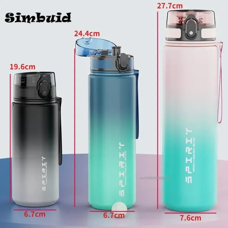 Botella deportiva en 500ml, 650ml y 1000ml varios colores