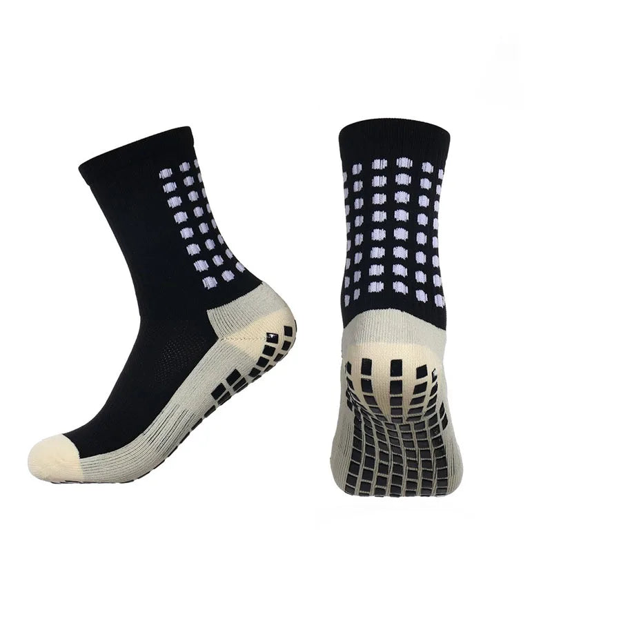 Calcetines GRIP negros para fútbol - máximo rendimiento