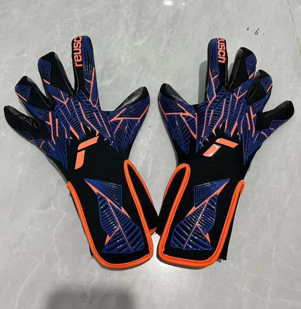 Guantes portero en cuero con protector de dedos integrado