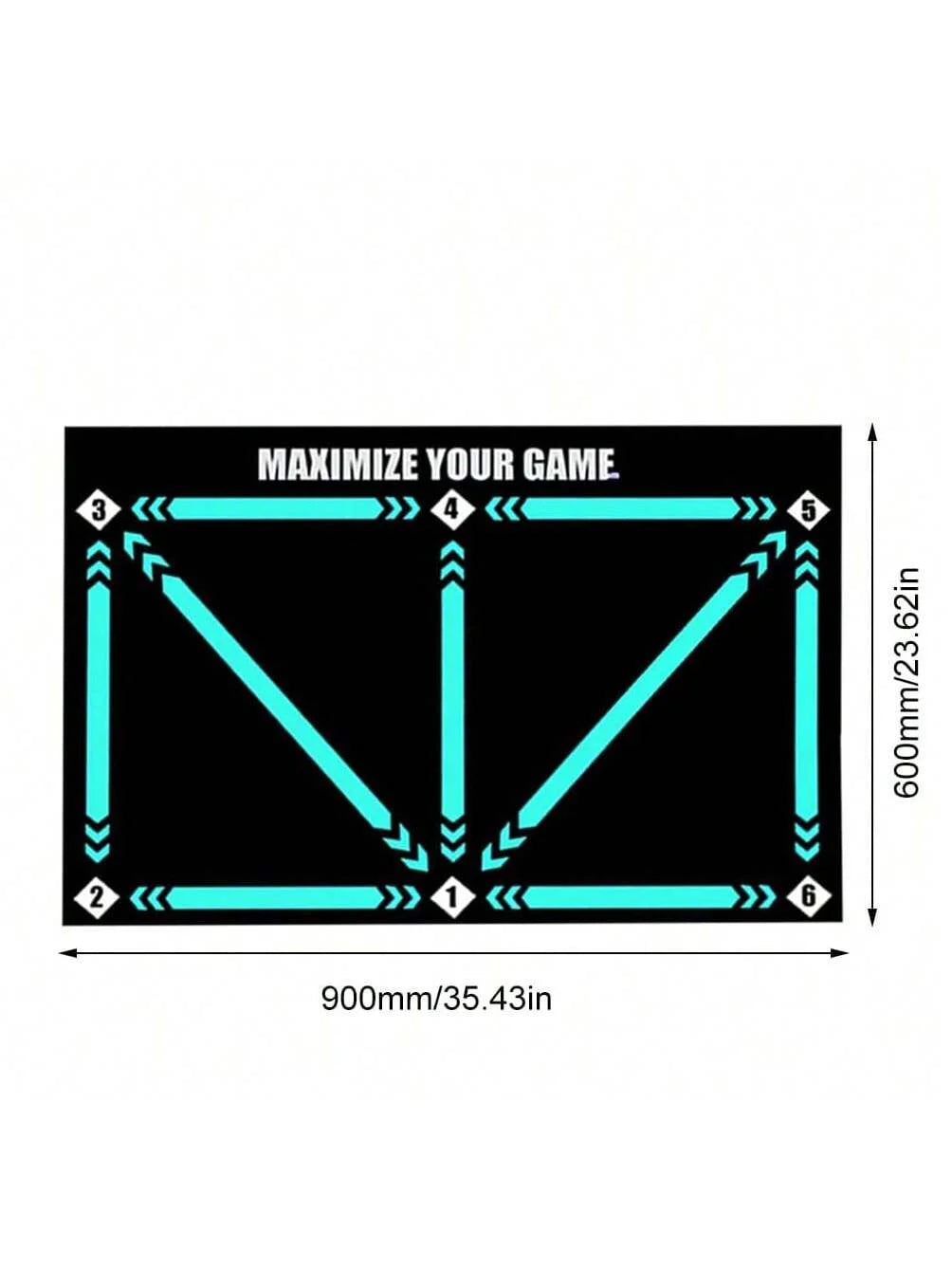 Alfombrilla de entrenamiento de fútbol en tamaño 50x80cm